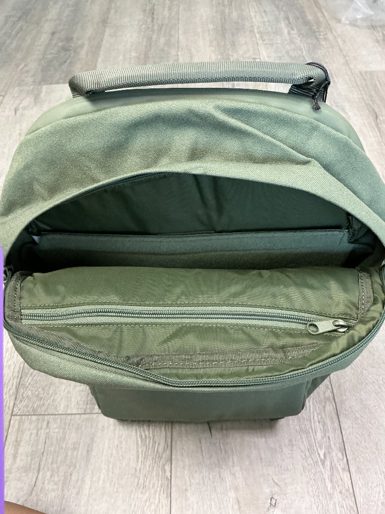 Brevit The Jumper Large Camera Backpack Pine Green Nwt + Rain Cover — image 7 of 7